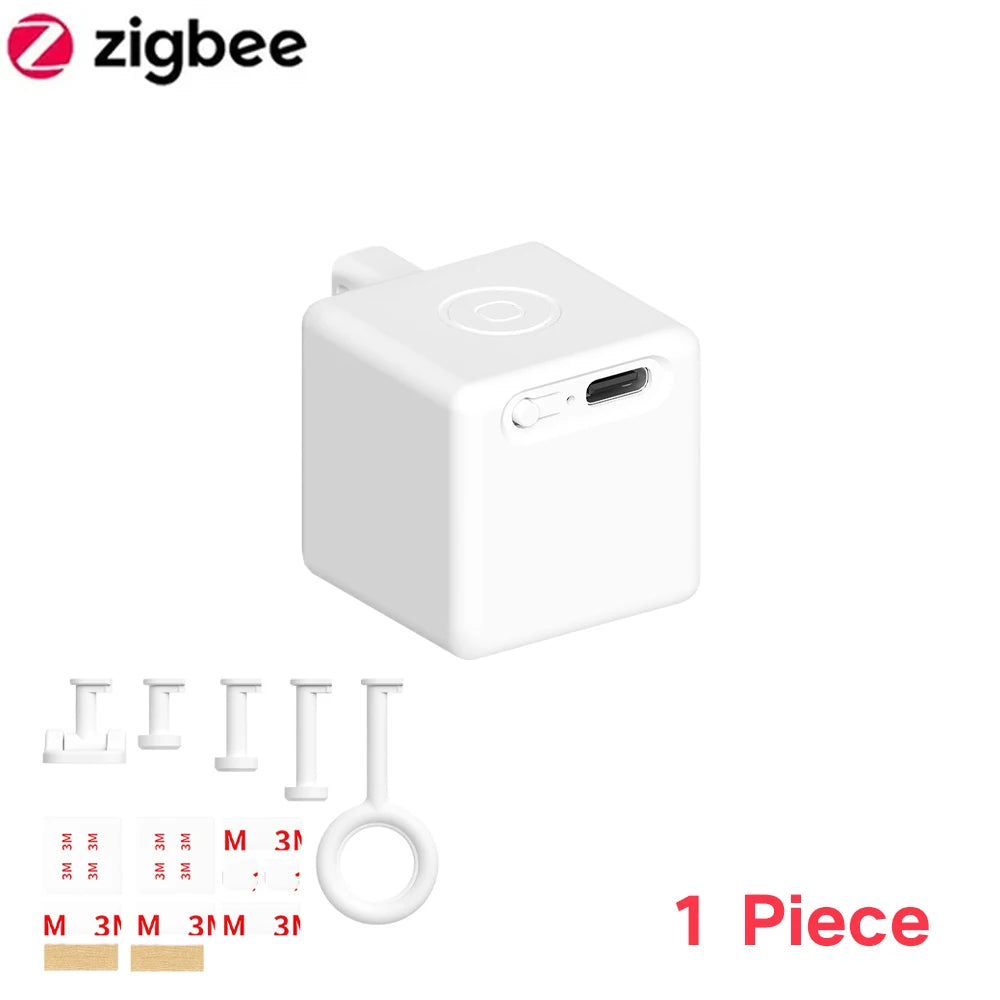 Tuya Smart Touch Finger Robot ZigBee 3.0 Chargeable Switch Button  Pusher Bot Remote Control App Support Alexa Google Home Alice
