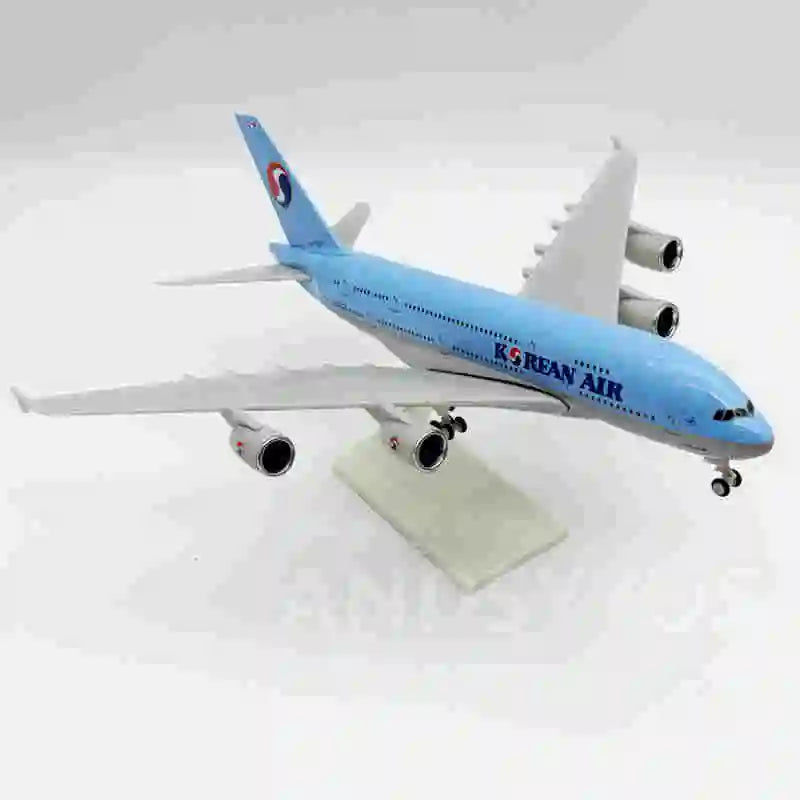Resin Toy Model A380 Korean Air Airways 30CM Scale Diecast B747 Plane Model Aircraft Model Collection Adult Display Decoration W