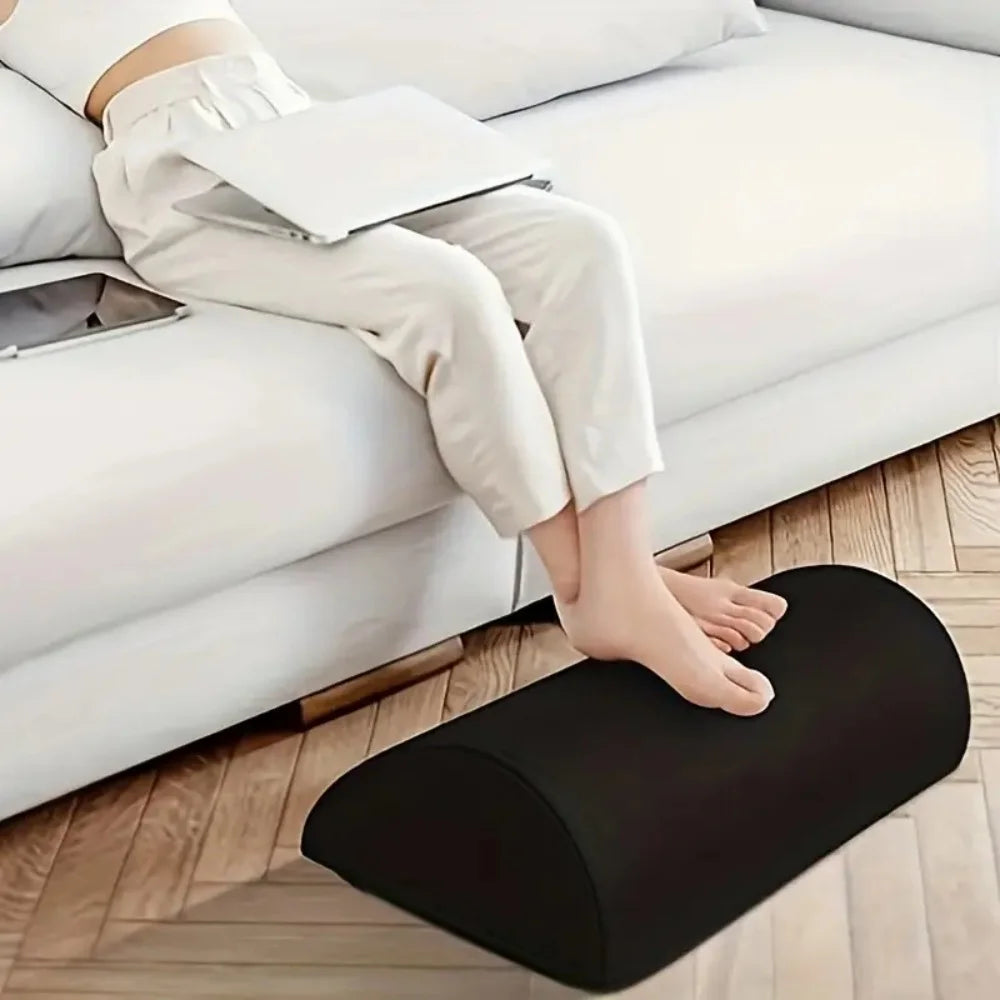 Ergonomic Memory Foam Foot Rest Under Desk Foot Stool Non Slip Foot Pillow with Washable Breathable Cover for Office Home Sofa