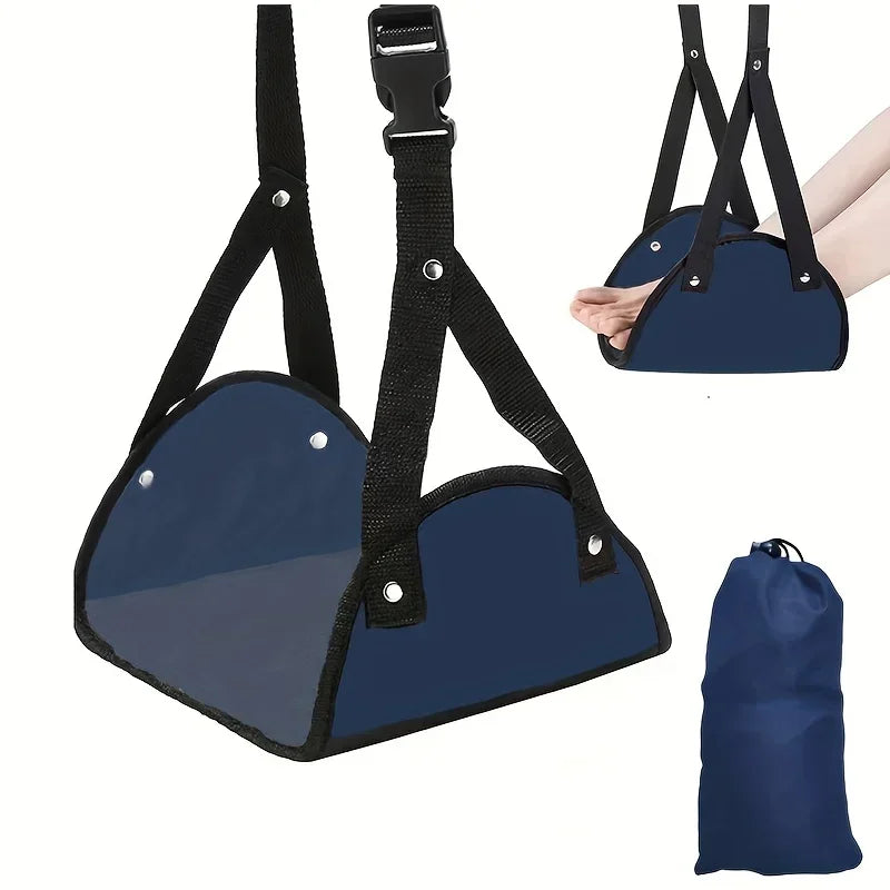 Portable Airplane Footrest,Leg Plane Travel Footrests,Foot Hammock Flight,Feet Rest Hanger for Planes,Train,Office,Car Women Men