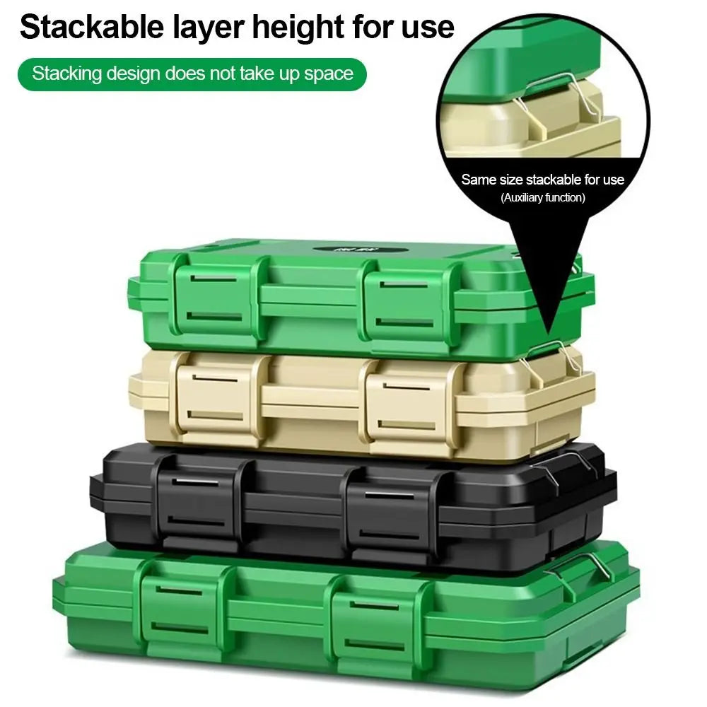Plastic Storage Case Shock Resistant Protective Padding Protection Equipment Box Organizer Multi-functional Sealed Storage Box