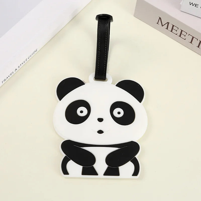 Travel Accessories Luggage Tag Creative Corgi &Cat Suitcase Fashion Style Portable Travel Hanging Tags and Anti Loss Signs