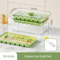 28/56 Grids Ice Cube Mold Press Ice Tray Bucket Multifunctional Ice Maker with One-touch To Release Portable Ice Box Ice Cube Tr