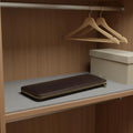 Leather Tie Travel Case Hook Design Leather Tie Box Necktie Storage Box Slim for Travelers