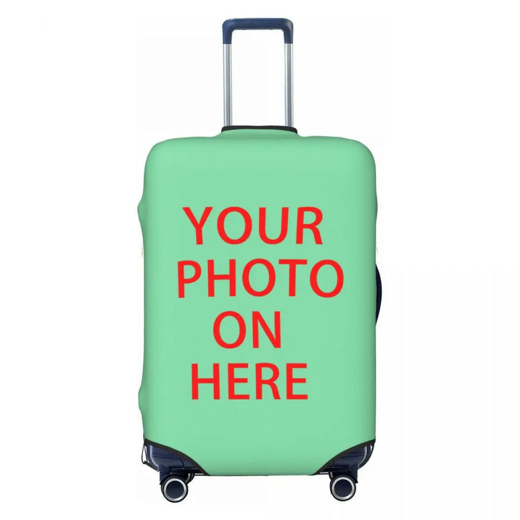 Custom Customize Logo Luggage Cover Elastic Your Design Here Travel Suitcase Protective Covers Suit For 18-32 inch