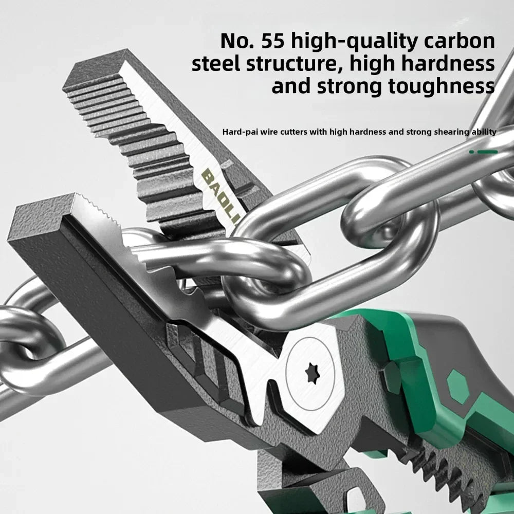 Professional Multifunctional Diagonal Pliers Needle Nose Universal Wire Cutters - Essential Hardware Tools for Electricians