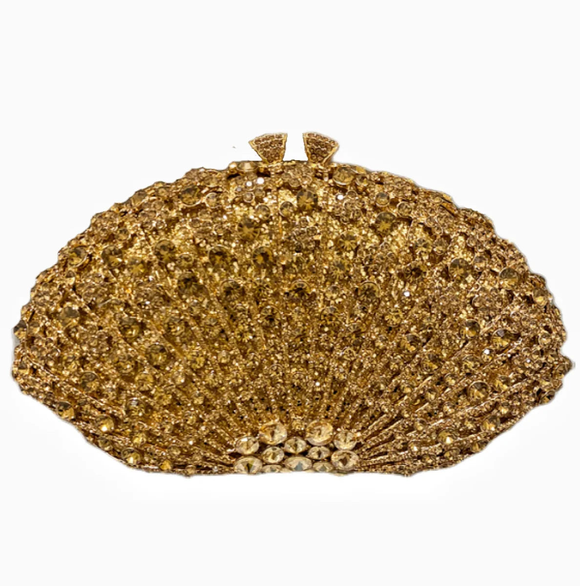Fan Women Full Crystals Handbags for Dinner Party Luxury Diamond Evening Bag Wedding Bridal Purses Gala Banquet Gems Purse