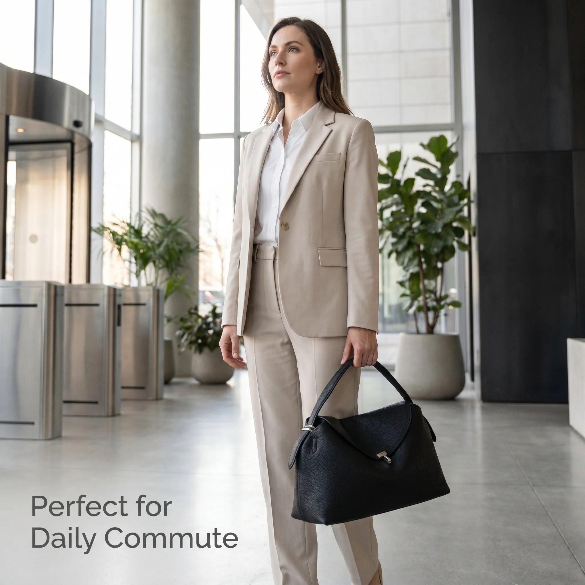 Luxury Soft Business Shoulder Bag, Featuring Adjustable Shoulder Strap, Detachable Waist Belt and Cotton Lining - Available in Dark Color Options