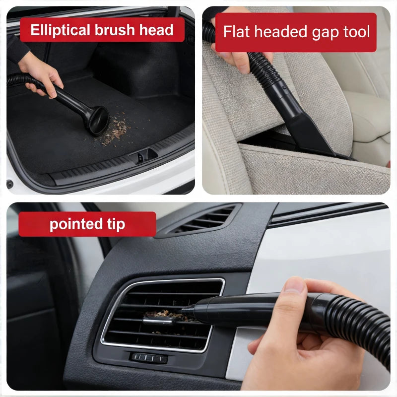 3in1 Handheld Car Vacuum Cleaner Wet Dry Use Powerful Suction Large Capacity Easy to Clean Suitable for Car Interior Cleaning
