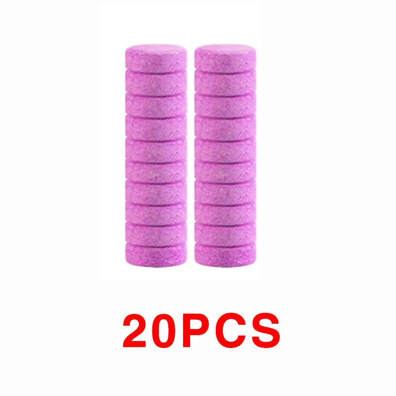 Car Tablet Windscreen Cleaner Effervescent Window Solid Cleaning Automobile  Glass Wiper Washing Tablets Dust Remover Pink