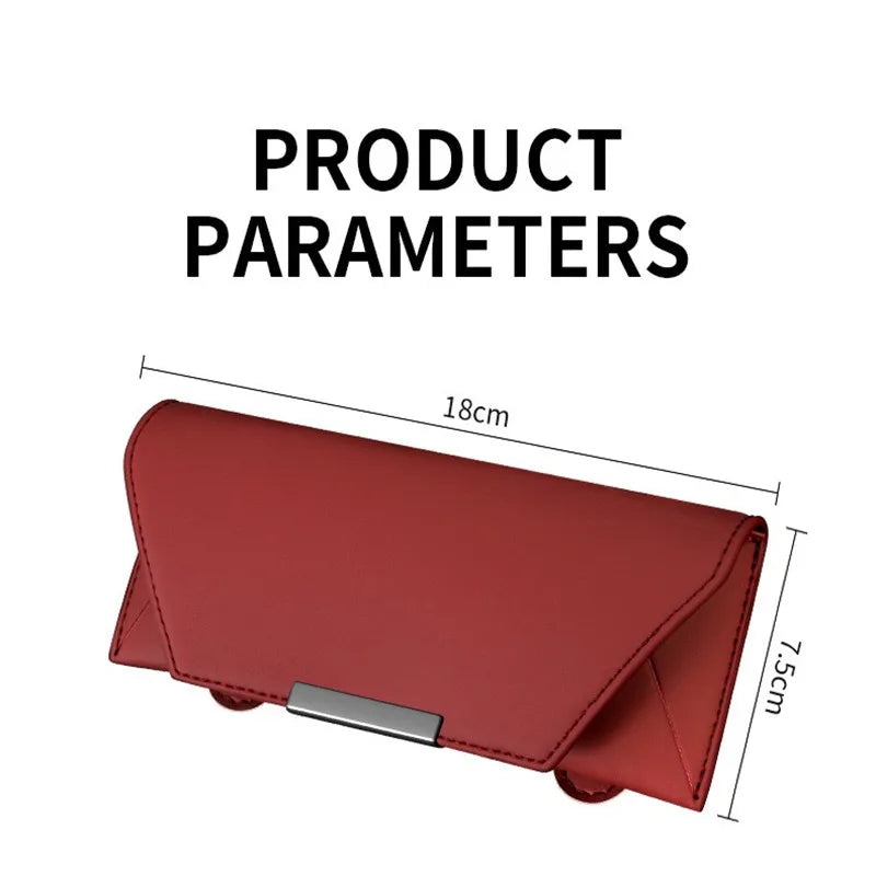 leat Car Glasses Box Portable Car Sunglasses Holder Multi-functional Case Anti-Scratch Eyeglasses Protection Box Car Accessories