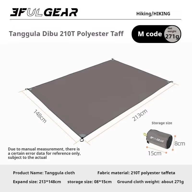 3F UL GEAR Tanggula Ground Cloth Outdoor Camping Multifunctional Portable Lightweight Moisture-Proof and Waterproof Ground Cloth
