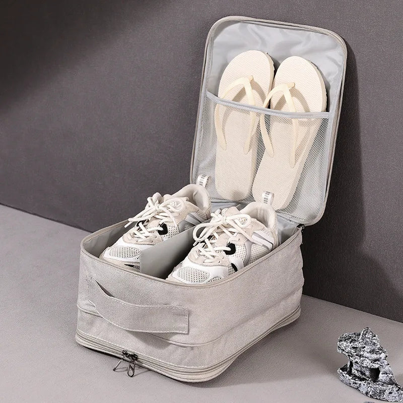Portable Travel Shoe Bag Slippers Sorting Bag Wardrobe Organizers Multifunction Travel Accessories Shoe Organizer Storage Bag