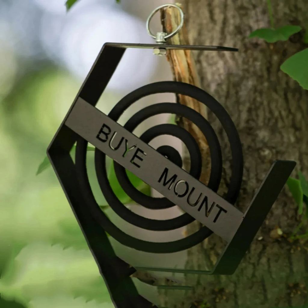 Outdoor Hanging Mosquito Coil Holder Black Camping Supplies Hiking Tourist Mosquito Coil Tray Essential Camping Tool