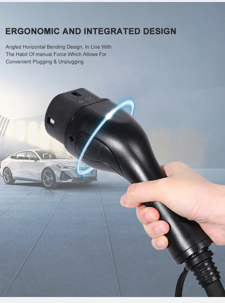 EVcharger4U 3.5KW 7KW 11KW 22KW IEC62196 EV Charging Cable Type 2 Female To Open Wire For Electric Vehicle Charger Station