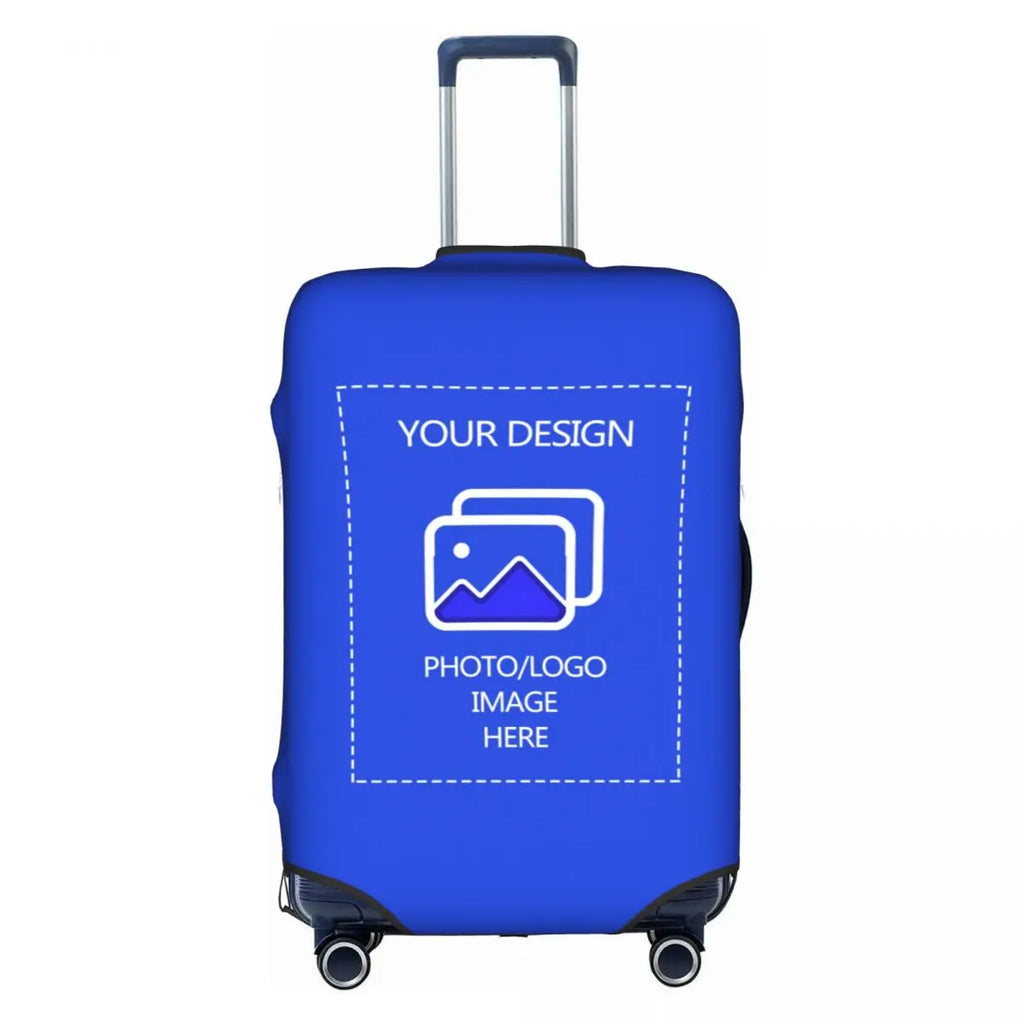 Custom Customize Logo Luggage Cover Elastic Your Design Here Travel Suitcase Protective Covers Suit For 18-32 inch