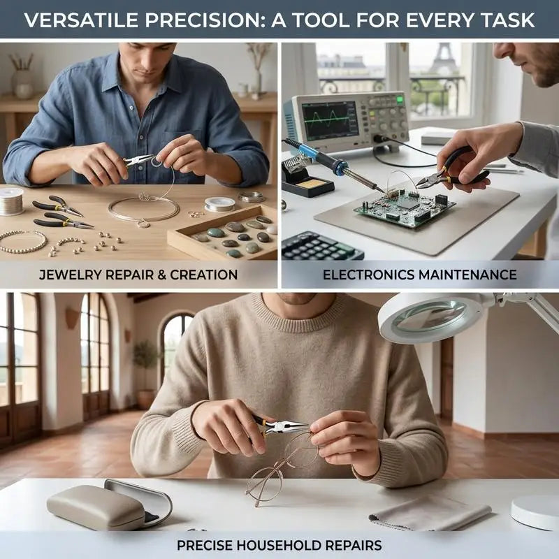 Multifunction Stripping Needle Pliers Long Nose Steel Cutting Clamping Pliers Tools For DIY Small Jewelry Accessory