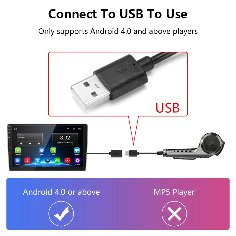 JMCQ Car Dvr ADAS Usb HD Camera Dvr 1080P For Android Car DVD Player Navigation Auto Audio Voice Alarm LDWS Support TF Card