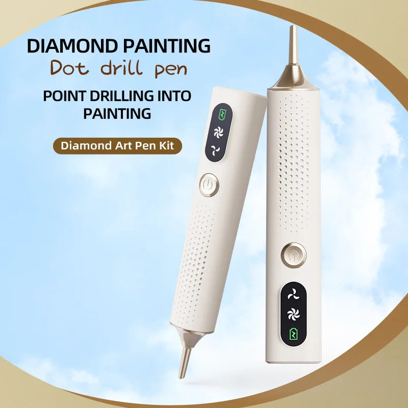 Vacuum Diamond Art Pen Wireless Electric Diamond Art Painting Pen 2 Suction Modes Wax-free Diamond Art Accessories Tool