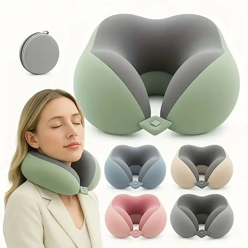 U-Shaped Neck Pillow for Adults,Ergonomic Travel & Office Nap Support, Medium Soft Comfort for Neck Protection, Neck Pillow