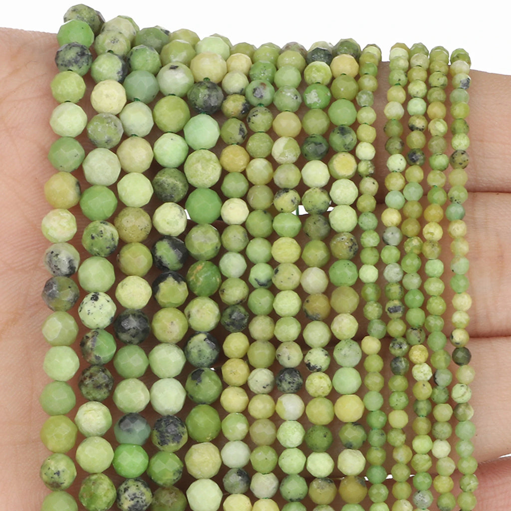 Natural Red Jasper 2mm 3mm 4mm Faceted Round Loose Spacer Beads Diy Bracelet Necklace Jewelry Making Handmade Crafts Accessories