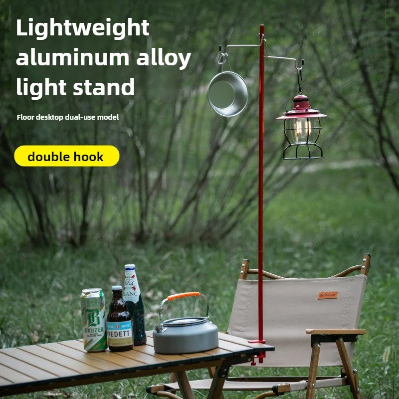 Camping Lantern Stand Ultralight Table Lamp Hanger Portable Detachable Light Holder Lighting Brackets Outdoor Tourist Equipment