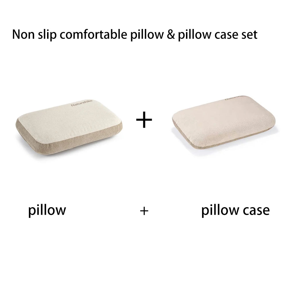 Naturehike-Camping Square Pillow,Memory Cotton, Comfortable Inflatable Pillow/Pillowcase,Portable Outdoor Sleeping Supplies