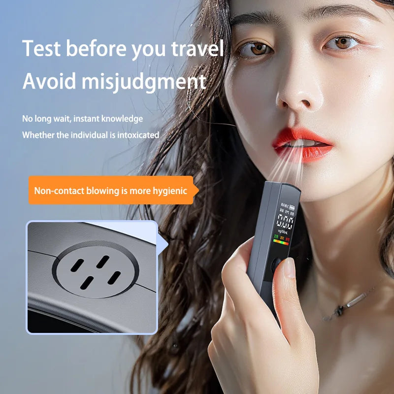 Lenovo Professional High Accuracy Alcohol Breathalyzer Portable Alcohol Tester Digital Display For Home Car Driver Safety