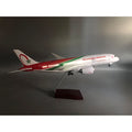 787 Airplane Model Royal Air Maroc 1/130 Scale Plane with Stand Wheels for Adult Aviation Souvenir Hobby Collection Toy Gift
