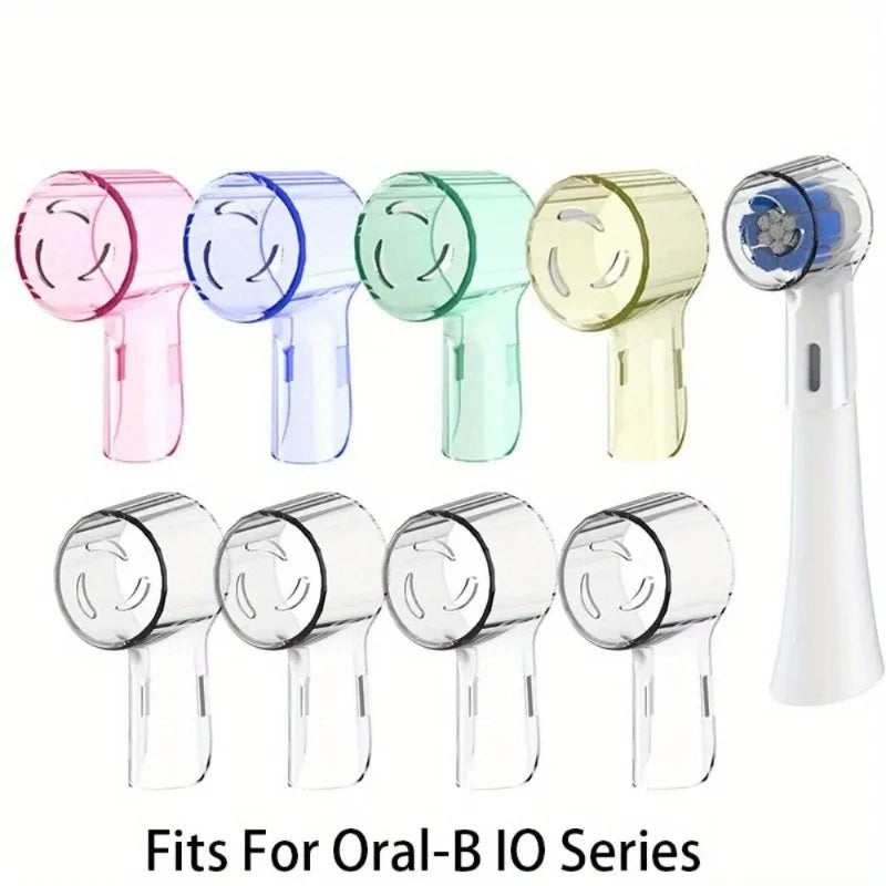 Toothbrush Dustproof Covers Caps Compatible with Braun Oral B Replacement Heads and iO Series Electric Toothbrush Head Protector