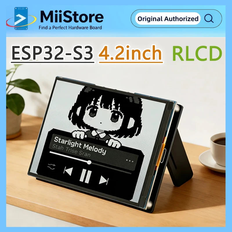 Waveshare ESP32-S3 4.2inch RLCD Deve Board, 300×400, Wi-Fi &BLE, DIY Learning, Dual-mode Communication And AI Voice Interaction