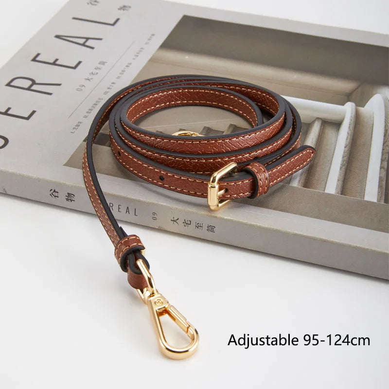 Leather Replacement Crossbody Bag Strap For Longchamp Mini Bag Shoulder Strap Without Punching Modification Bag Accessories