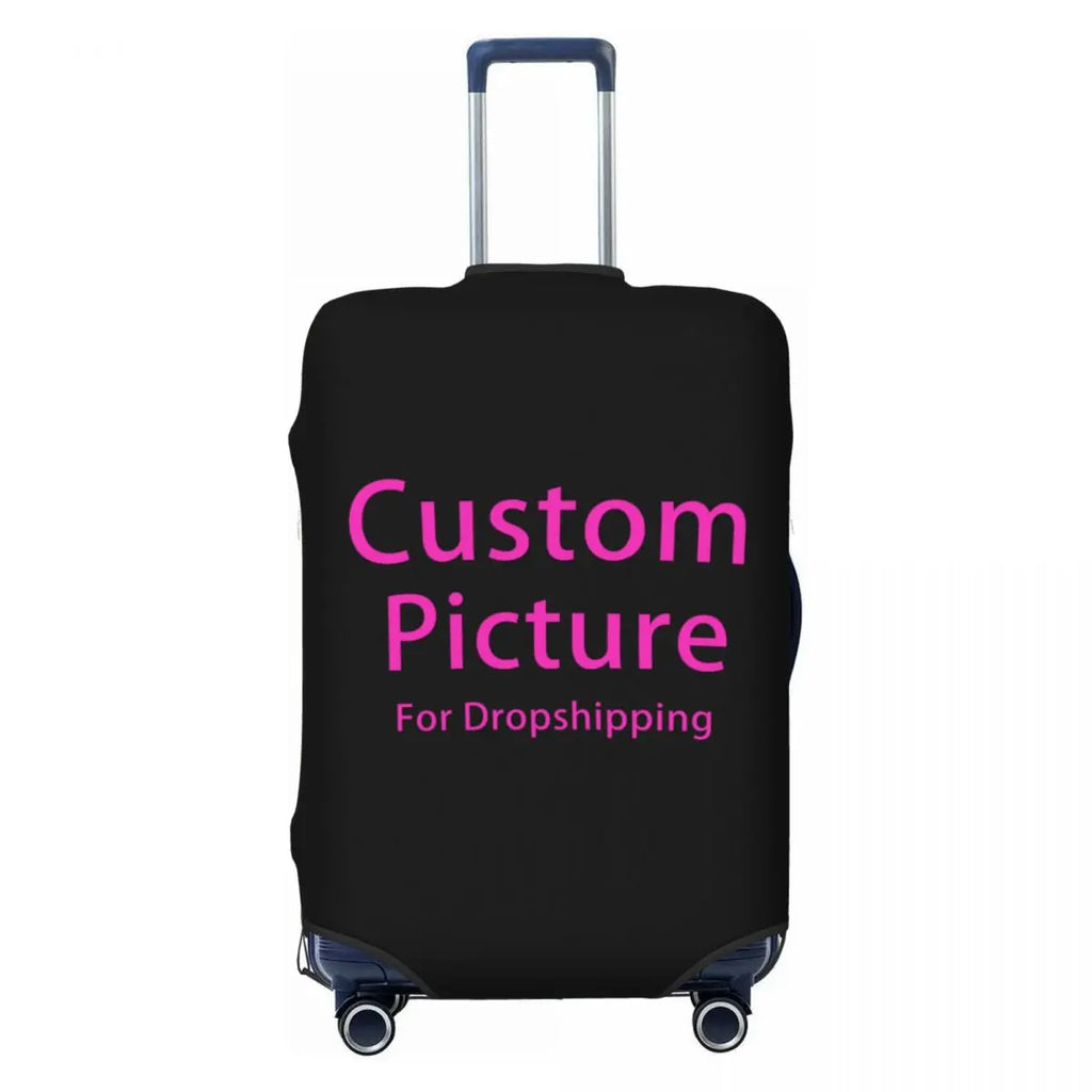 Custom Customize Logo Luggage Cover Elastic Your Design Here Travel Suitcase Protective Covers Suit For 18-32 inch