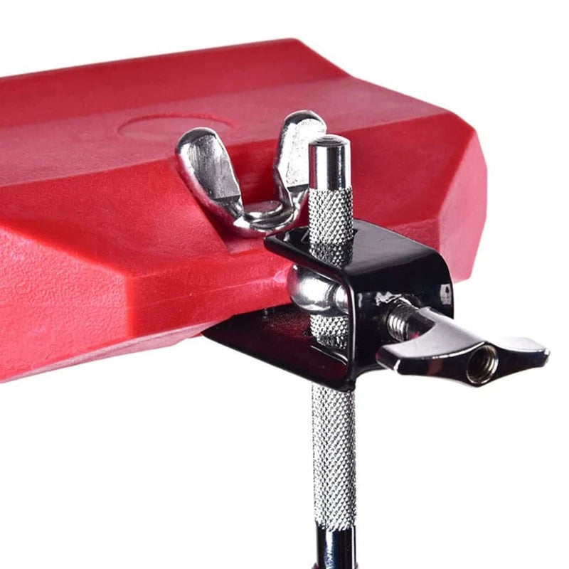 5 Inch Jam Block,Plastic Musical Percussion Block Compatible with Latin Drum Instrument (Red)-A63M
