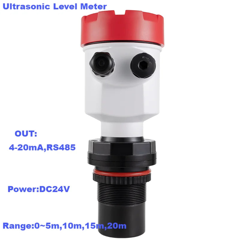 0-5m 20m 10m to 4-20mA RS485 Ultrasonic Level Sensor for Bulk Order Water Oil Tank Ultrasonic Level Measuring Sanitary Olive Oil