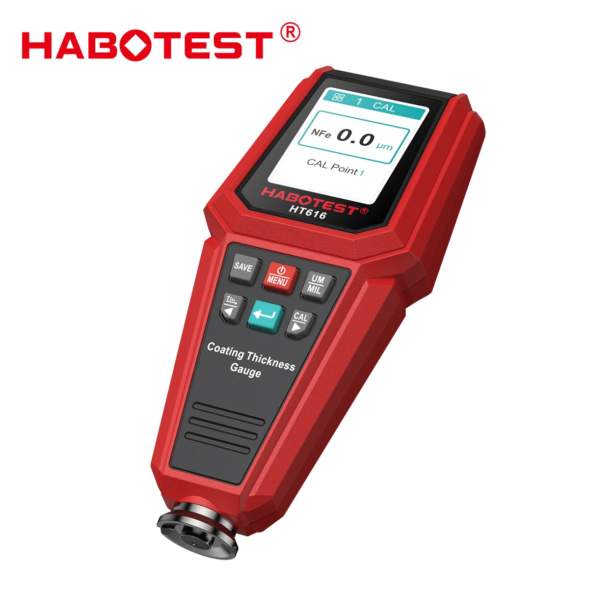 HABOTEST HT616 Car Paint Thickness Gauge 0.1 Micron 0-1500UM Fe&NFe Data Paint Thickness Tester Coating Meter Automotive Tools