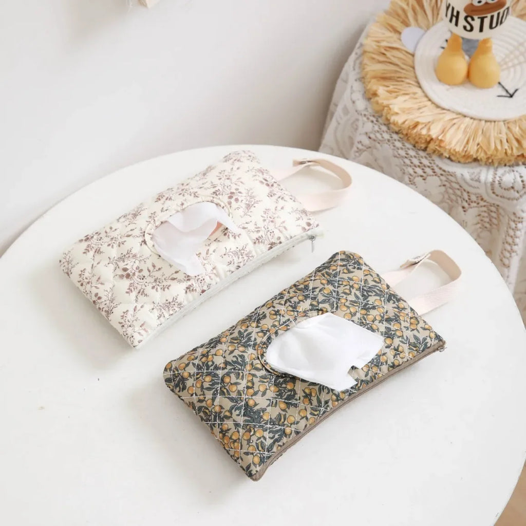 Baby Stroller Bag Tissue Box Wet Wipes Case Flip Cover Portable Stroller Hanging Bag Paper Holder Removable Napkin Storage Box