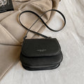 2026 New Fashion Saddle Shoulder Bag Women PU Leather Crossbody Bag Simple Solid Color Flap Messenger Bag Fashion Handbags Pouch