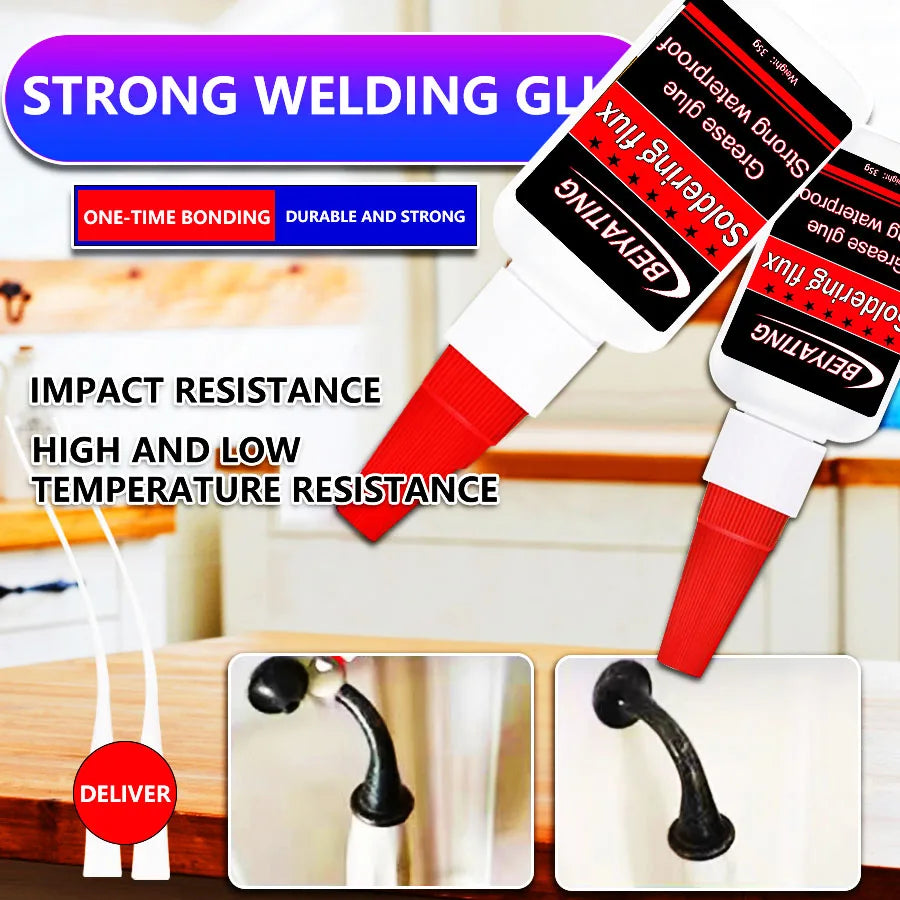 35g 50g Industrial Grade Welding Glue High Strength Quick Dry Adhesive for Metal Rubber Plastic Wood Ceramic