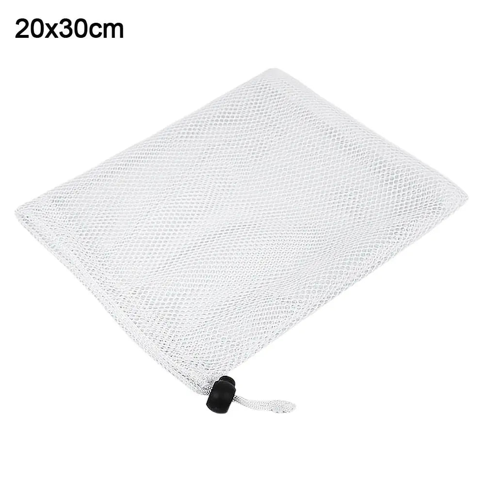 Durable Nylon Mesh Drawstring Storage Pouch Bag Multi Purpose Home Travel Outdoor Activity Pouch Laundry Bag