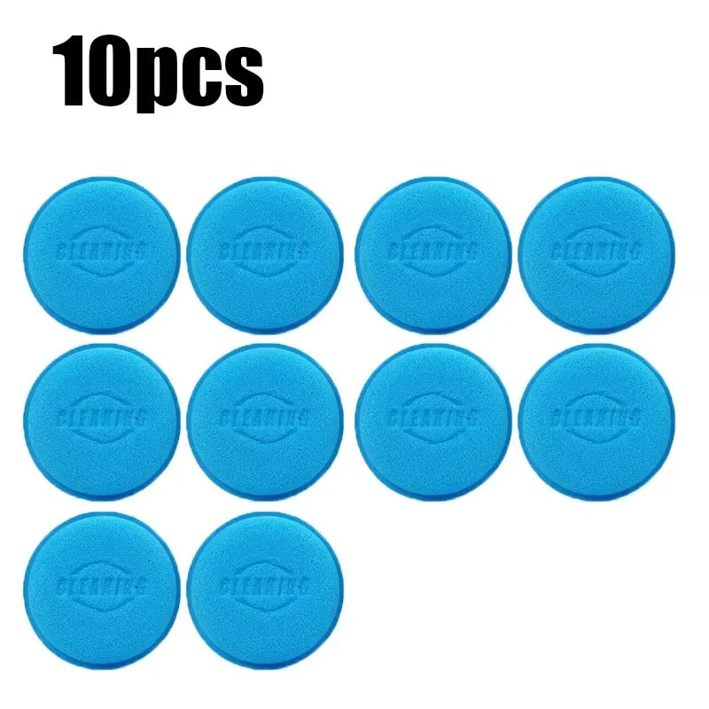 5/10pcs Car Foam Sponge Wax Applicator Cleaning Detailing Pads Car Waxing Polishing Pad Home Car Wash Care 10cm Car Cleaning Kit