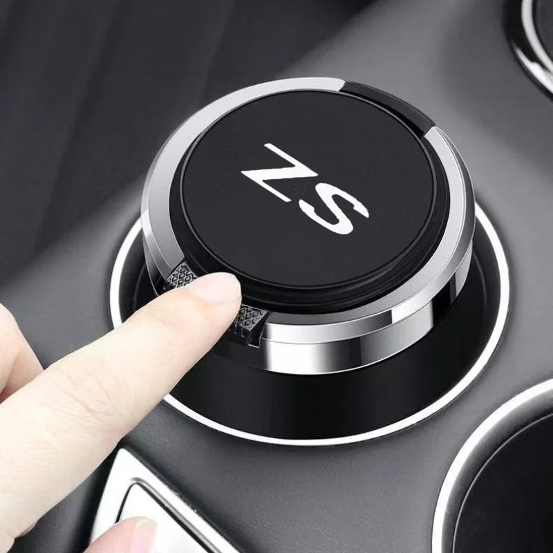 Car Ashtray Cigarette Ash Holds Cup LED Light Automotive Ashtray For Morris Garages MG ZS HS Logo Auto Accessories interior