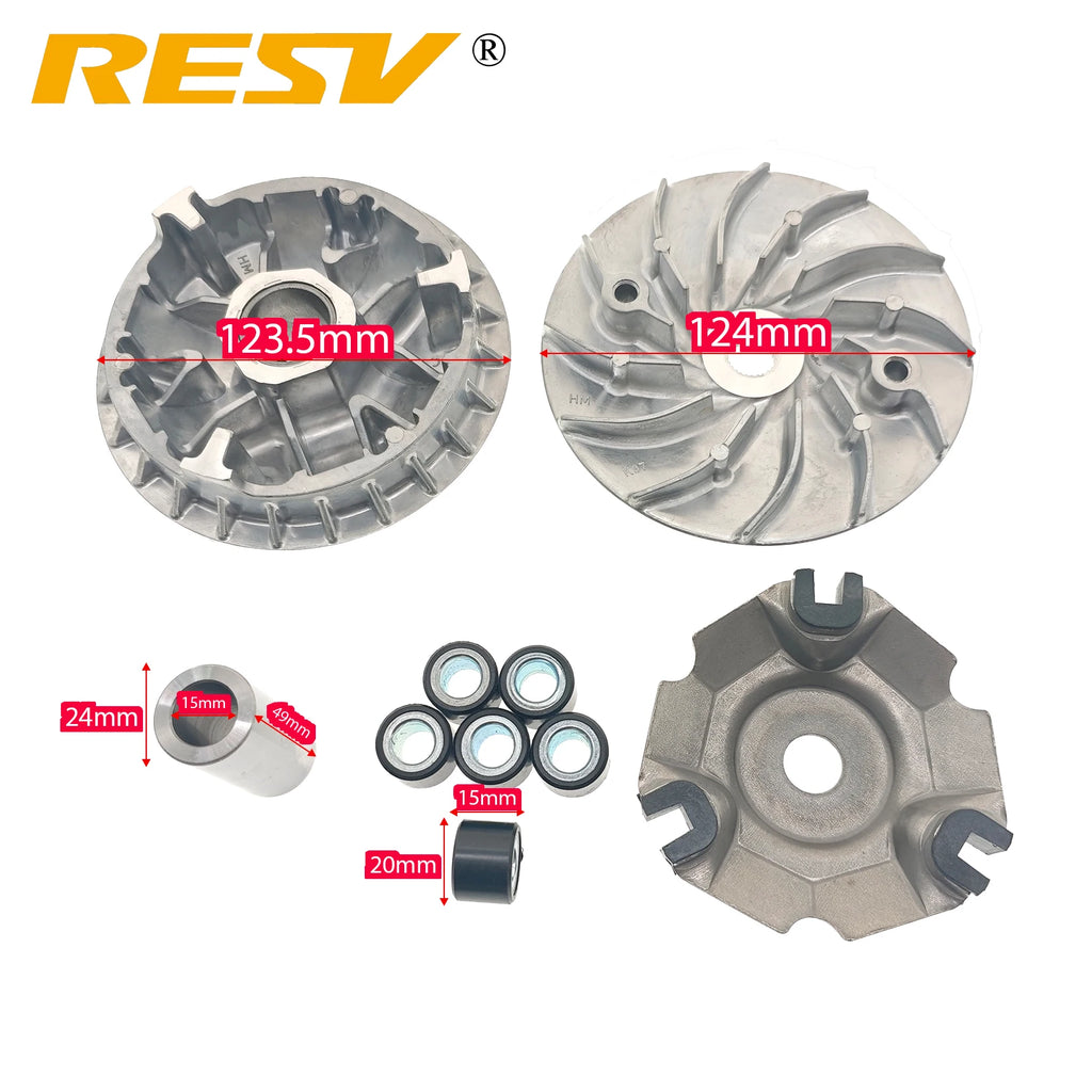 RESV for Honda PCX125 WW125 PCX150 AVD150 WW150 22102-K1Z-J10 22011-KWN-900 Variator Drive Face Pulley Assy.