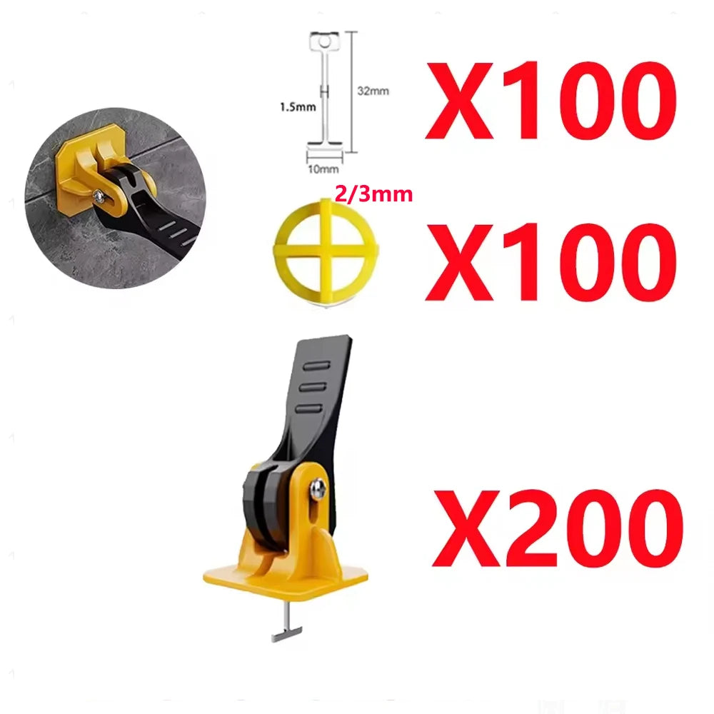 5-450pcs Floor Tile Leveling System Clips Construction Tools Tile Leveler Adjuster Locator Spacers Set for Porcelain Tile Wall