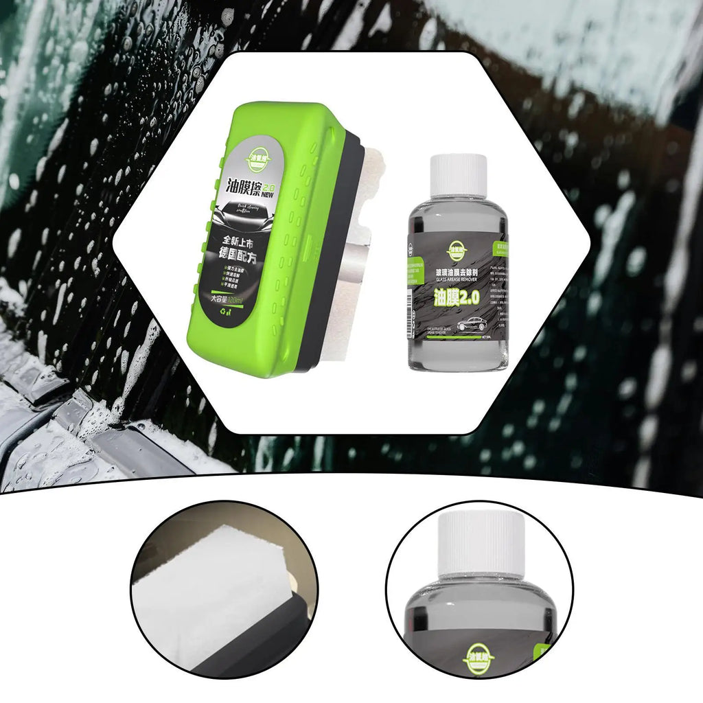 Glass Oil Film Cleaner Plastic Cleaning Board Rain Fog Removal Car Electric Brush Clean for Household