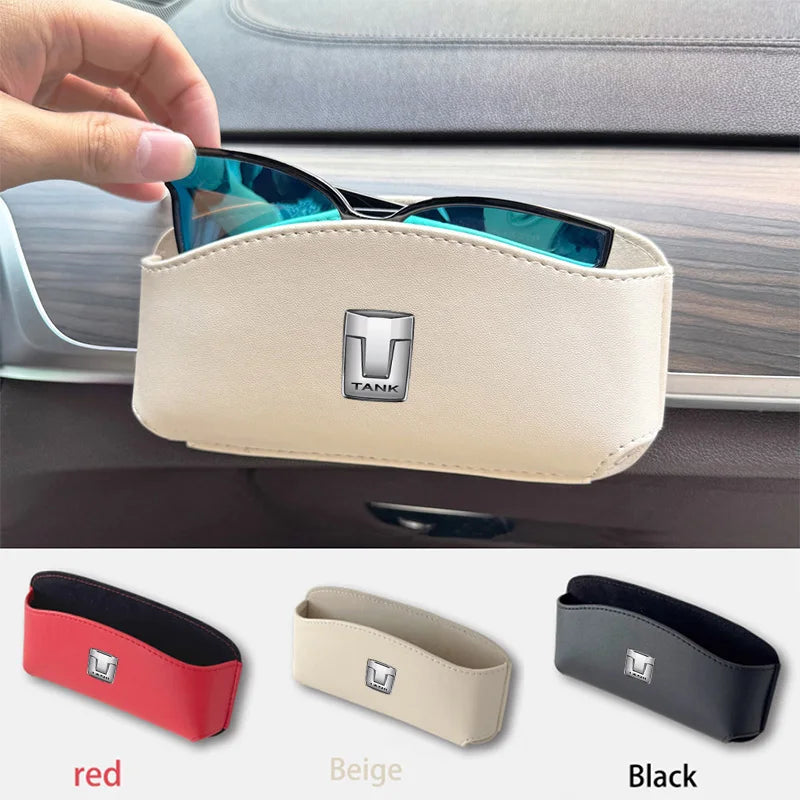 Auto Eyeglasses Organizer Box Adhesive Multi-Functional Storage Bag Mobile Phone Bag for Great Wall GWM WEY TANK 300 500 Tank500