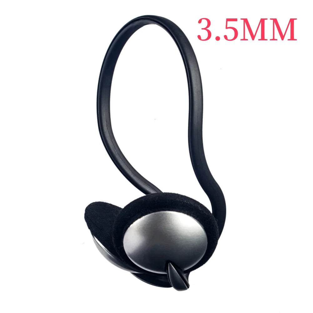 New Wired Neckband Headphones 3.5mm / 6.35mm Plug Piano Sound Black Headset Earphones For TV Phones PC Electronic Piano Headsets