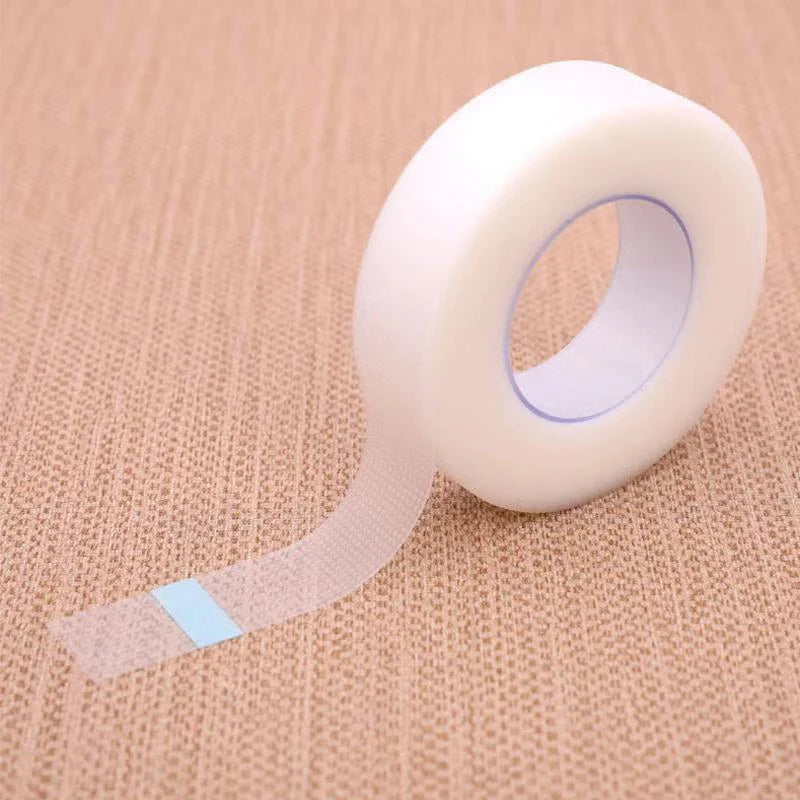 Eyelash Tape Transparent Adhesive Fabric 9m/10 Yard/Roll Adhesive Breathable Micropore Fabric Tape for Eyelash Extension Supply