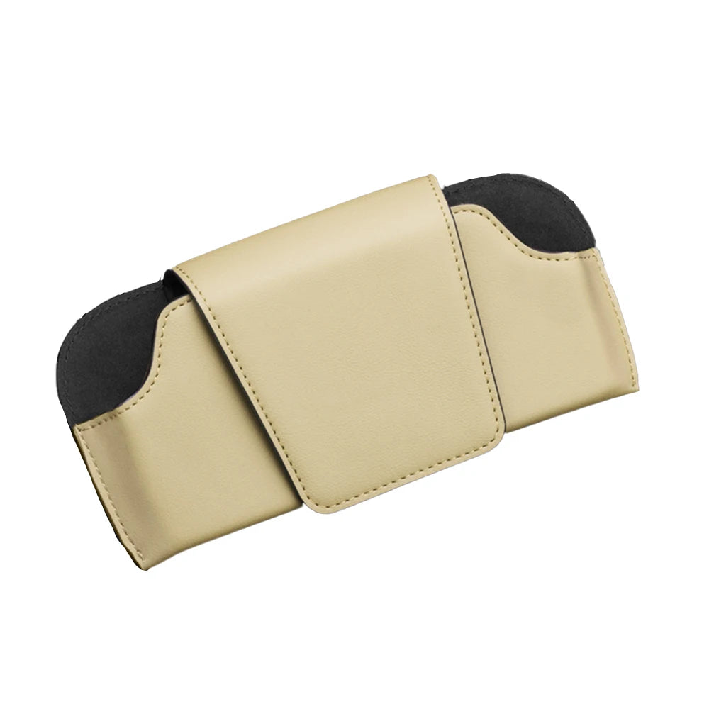 Universal Car Sunglasses Holder Case Magnetic Auto Sun Visor Glasses Box Clip Sunglasses Holder Fastener Eyeglasses Storage