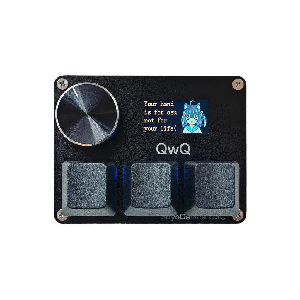 O3C Game Keyboard SayoDevice OSU O3C Rapid Trigger Hall Switches Magnetic Switches Keyboard Knob Screen Copy Paste Shotcut